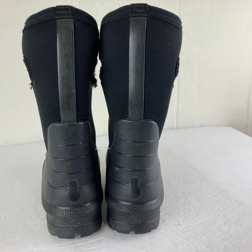 Bogs Kids Boys sz‎ 2 Black Waterproof Insulated Boots Snow Rain Mud Gorpcore